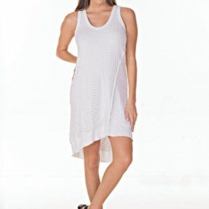 PETE Collection Black Sleeveless Crochet Dress, M